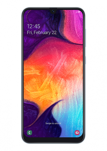 The Samsung Galaxy A50 (source: Samsung).