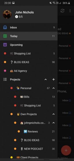 todoist-sidebar