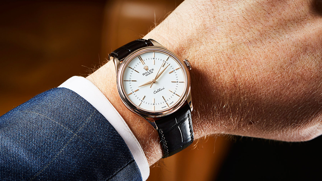 Rolex Cellini Time on the wrist (source: Time and Tide Watches)