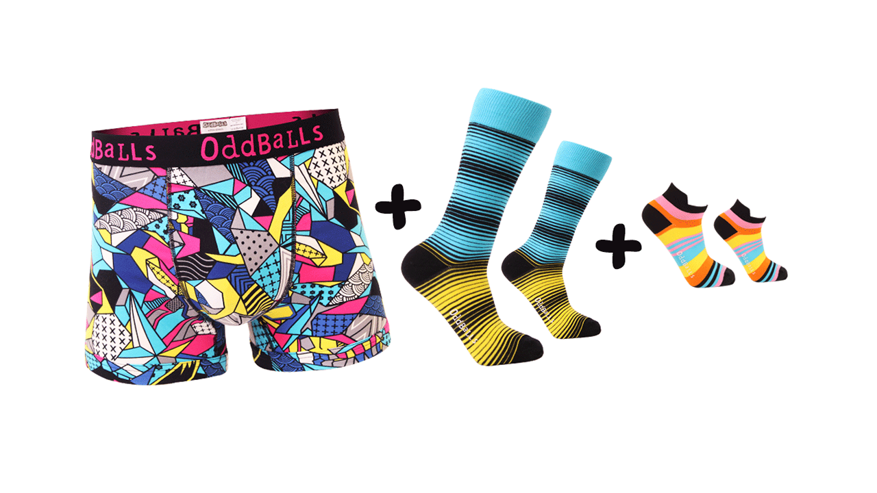 Stay funky whilst raising money for charity! OddBalls, Men's Monthly Subscription. £9.99.