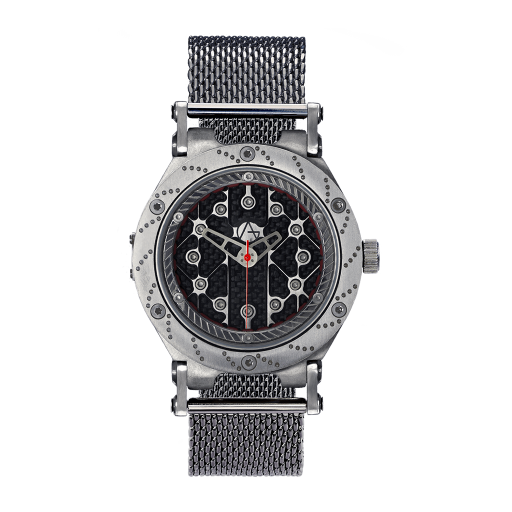 Motorsport-inspired, made-to-order and with maximum presence. Glen Anthony Watches, Synchro Carbon Black. £399.